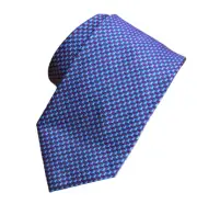 $440 New BRIONI Gray Silver Red Zig Zag Geometric men Woven Silk tie ITALY
