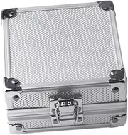 Leefasy Tattoo Storage Organizer Box with Locking Mechanism And Sponge, Large Capacity Tool Case, Silver