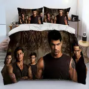 f952 Bed Sheets 3D The Twilight Saga HD Printed Comforter Bedding Set,Duvet Cover Bed Set Quilt Cover Pillowcase,king Queen Size Bedding Set BoyBed S