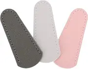 3pcs Pu Scissors Protective Covers for Eyebrow Dead Skin Shears Barber Hair Salon Supply