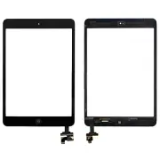 iPad Mini 1 + 2 Black Touch Glass Digitizer Screen + Home Button + IC Connector