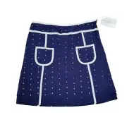 Kc Parker Girls Junior Woven Skirt Size 14 Blue NWT Polka Dot Preppy Y2k Short