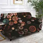 Deep Lemon Tree Stretch Sofa Cover Lounge Couch Slipcover Recliner Protector