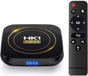 CHROX Android 12.0 TV Box,Hk1 Rbox H8s Smart TV Box RK3258 Quad-Core 64-Bit ARM Cortex-A53 Support 8K/4K 2.4/5.0Ghz WiFi BT4.0 10/100M Ethernet HDMI 2.0 H.265 Set Top Box,4gb+64gb