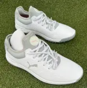 Puma Womens ProAdapt AlphaCat Waterproof Spikeless Golf Shoe 11 white/silver/pin