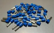 10/20/50Pcs E6012 10AWG 6mm² BLUE Insulated Ferrule Bootlace Terminals Crimp