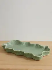 [MARLOE MARLOE] MARLOE MARLOE - + Net Sustain Glazed Ceramic Tray - Blue - One size One size Blue