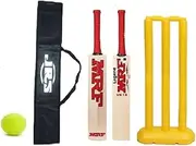 Popular Willow Cricket Bat with Wicket Set for Tennis Ball Cricket Kit for Kids (Size 3, 7-8 Years Old Kids)