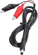 Double Clip to 5.5x2.1mm Male Plug Connector Cable for LED Strips Light Portable CCTV Networking Clip Cord