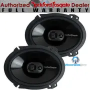 ROCKFORD FOSGATE P1683 PUNCH 6x8" 130W 3-WAY PEI TWEETERS COAXIAL SPEAKERS NEW