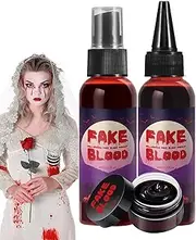 Vampire Blood, Stage Blood, 160ml Fake Blood Spray for Halloween Makeup - Fake Blood Splash, Special Effect, Stage Blood Paint, Zombie Blood Makeup