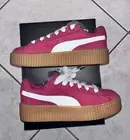 Rihanna Fenty Puma Phatty Creeper Red Corduroy Sneakers