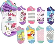 [Centric Brands Inc.] My Little Pony Socks 10 Pairs | Shoes Size 10-4 | for Toddler, Little Girl, Big Girl | Value Pack