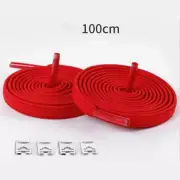 1pair 100CM No Tie Lazy ShoeLaces Elastic Rubber Sneaker Safe Elastic 15 Colors*