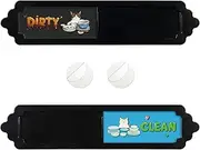 Dishwasher Magnet Clean Dirty Sign - Cute Cat Design Funny Kitchen Sign, Push Switch for Easy Change, Strong Scratch-Free Dishwasher Magnet Accessories