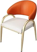 CVBFDB Leather Dinning Chair Home Table Living Room Arm Dining Chairs Kitchen Designer Household