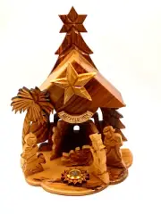 Olive Wood Nativity (Musical - Silent Night)