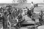 WW2 WWII Photo World War Two / US M3A3 Stuart Light Tank Stuck in Mud CBI 1944