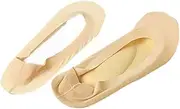 COLLBATH 1 Pair Padded Cushion Socks for Arch Support Low Cut Invisible Liner Design Breathable Comfortable for Long Term Wear for Poor Walking Posture Bright Skin Color