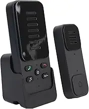 2 Way Voice Intercom Doorbell, Wireless Intercomunicador 300M Clear Sound Duplex Call with 2.4G WiFi & Rechargeable Battery for Home Office Security