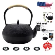 Elegant Japanese Cast Iron Teapot – 60.9 oz Tetsubin Kettle with Infuser