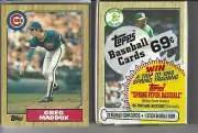 1987 Topps Unopened Cello Pack + 1987 Topps Greg Maddux #70T Rookie Card