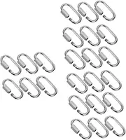 Gatuida 4sets 304 Stainless Steel Chain Link Connector Quick Link Heavy Duty Chain Connector 6pcs*4