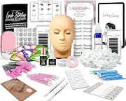 Lash Eyelash Extension Kit Professional Mannequin Head Training Beginner + Online Lessons and Certificate