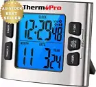 TM02 Digital Kitchen Timer Dual Countdown Clock w/ Backlight & Loud Alarm