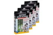 4PK Instant Single Door Mesh Screen Magnetic Mosquito Insect Bug Free Curtain