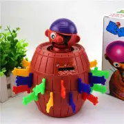 Pirate Barrel Spring Toys For Kids Gifts Party Hobbies Games Fun Sword Family