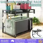 Adjustable Kitchen Microwave Oven Shelf Rack Organiser Stand Holder Storage New