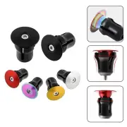 Expansion Lock/Bicycle Handlebar Grip End Plug Cover MTB/ Road Bike Aluminum-Cap