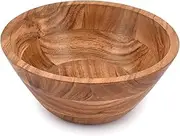 Mahasu Decorative Bowl Round Decorative Bowls, Decorative Accessories, Decorations for Rustic Home Decor Table Centerpieces for Kitchen, Party, BBQs, Natural Handicrafted (9'' x 9'' x 4'')