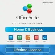 OfficeSuite Home & Business 2023 - Lifetime License - Documents, Sheets, Slides, PDF, Mail & Calendar for Windows