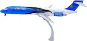 Pre-Built Model Aircraft 18CM for AirTran B717-200 N949AT Miniature Aircraft 1:200 Scale Metal Airplane Model with Base Miniature Airplane Model