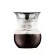 【bodum】 pour over手沖咖啡濾壺(附長效型濾網)/米白/0.5公升-米白,0.5公升