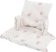 High Chair Supporting Cushion Cartoon Pattern Easy to Install Soft for Children Dining, Fits Most Chairs, Nylon Fabric Material (Style 2)
