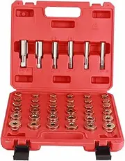 114PCS Oil Pan Thread Repair Kit, Steel Sump Gearbox Drain Plug Tool Set M13 M15 M17 M20 M22 for Car