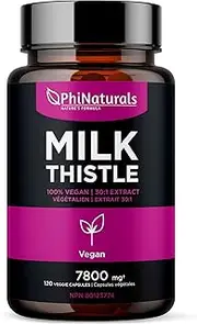 Milk Thistle - Liver Cleanse Support Detox - Silymarin - Extra Strength Extract 30x of 150 mg - Silybum Marianum - All Natural Organic Boost Immunity - Detox Supplement - Non-GMO Made in USA