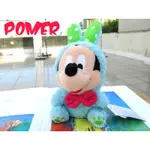 ☆POMER☆日本專用景品SEGA絕版正品 迪士尼米奇 米老鼠 MICKEY 蝴蝶結耳朵QQ毛藍色兔子裝扮娃娃玩偶