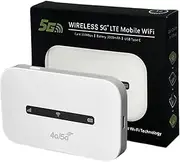 Mobile WiFi Router - High Speed Travel Router, Internet Hotspot Device, Portable WiFi Device | Mobile Hotspot with Card Slot, Long Battery Life for Business, Travel, Streaming, Camping