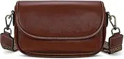 [HESHE] Leather Crossbody Bags for Women Trendy Shoulder Bag with Guitar Strap Stylish Ladies Purses Satchel Handbags Travel