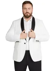 [Johnny Bigg] Pierce Tuxedo Jacket in Ivory