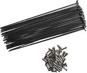 Cycling Spokes 40PCS 202mm-258mm Bicycle Spoke 14G Stainless Steel Spoke Bike Bicycle Spokes(250mm)