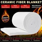 0.61x1M Ceramic Fiber Blanket Thermal Fireproof Insulation Mat f Kiln Forge Oven