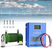 Wind Solar Turbine Charge Controller 2000W Wind Solar Turbine Generator Controller with Dump Load, 12V/24V/48V Automatic Controller for Home, Boat, Street Light,48V