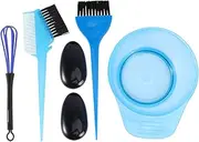 Homoyoyo 5Pcs Hair Coloring Tool Kit Portable Hair Dyeing Home Salon Use Durable and Easy to Clean Tinting Tools Blue for DIY