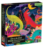 Mudpuppy - Dinosaurs Glow in the Dark Family Puzzle 500pc