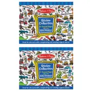 2x Melissa & Doug Sticker Collection Blue Childrens Interactive Play Toy 3y+